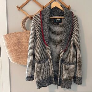 Roots Canada Shawl Collar Knit Cardigan Sweater – Wool Blend – Size M